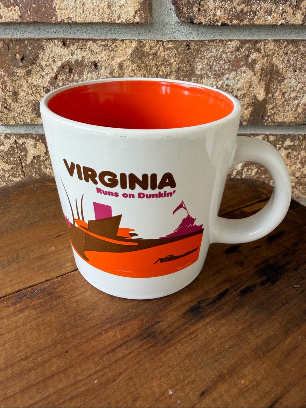 Dunkin’Donuts 2012-2013 Destinations Virginia Coffee Mug 14 Oz. Excellent!